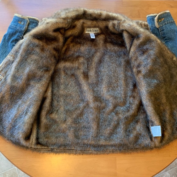 Marvin Richards Faux Fur Denim Jacket - Picture 5 of 12